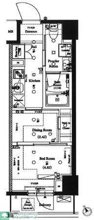 ARKMARK水天宮前Iの物件間取画像